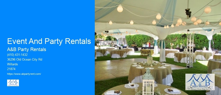 Event And Party Rentals