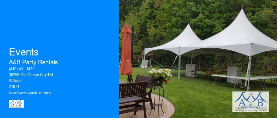 Party Rentals Tent Rentals Near Me