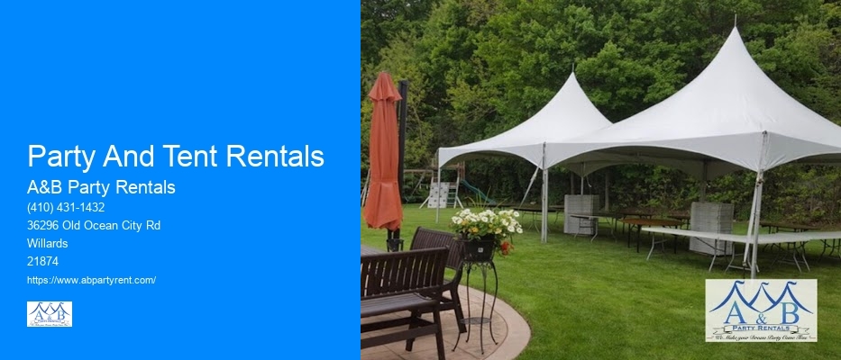 Party Rentals Salisbury MD